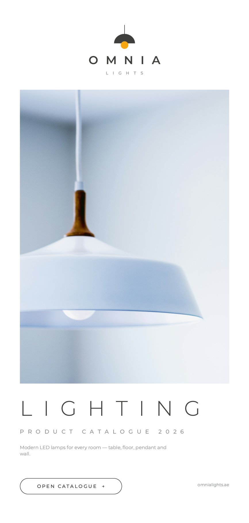 Case Studies OMNIA Lights catalogue cover